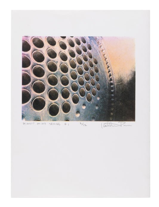 Kathleen Parle, Giant Mine Series #1, 2019 screenprint, edition 2/12, 15" x 11", natural deckled paper edges.