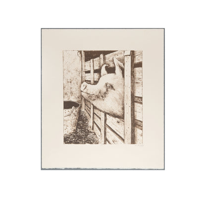 William Kurelek, I'm Beautiful, 1976, lithograph, edition OS 1, paper size 19.5 × 17 in.