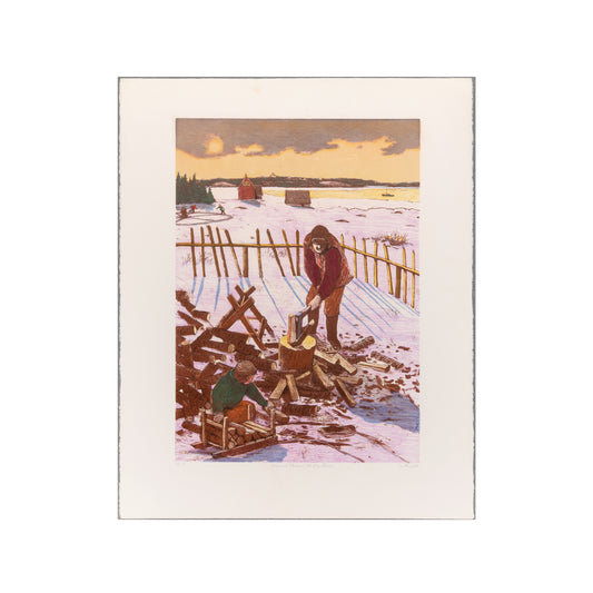 William Kurelek - Evening Chore in the Maritimes