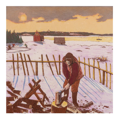 William Kurelek - Evening Chore in the Maritimes