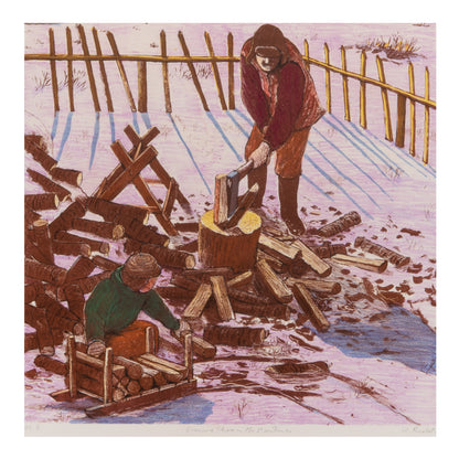 William Kurelek - Evening Chore in the Maritimes