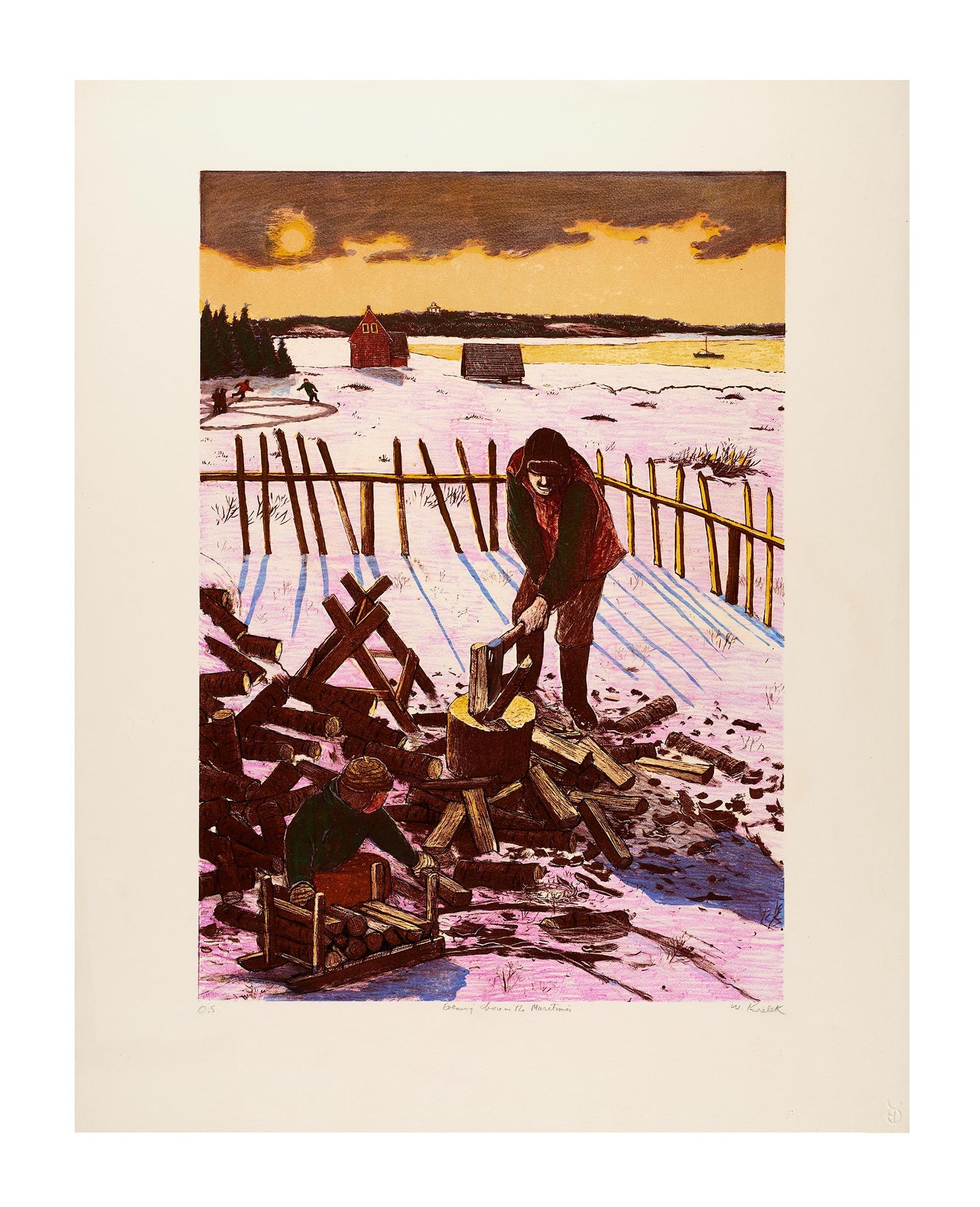 William Kurelek - Evening Chore in the Maritimes