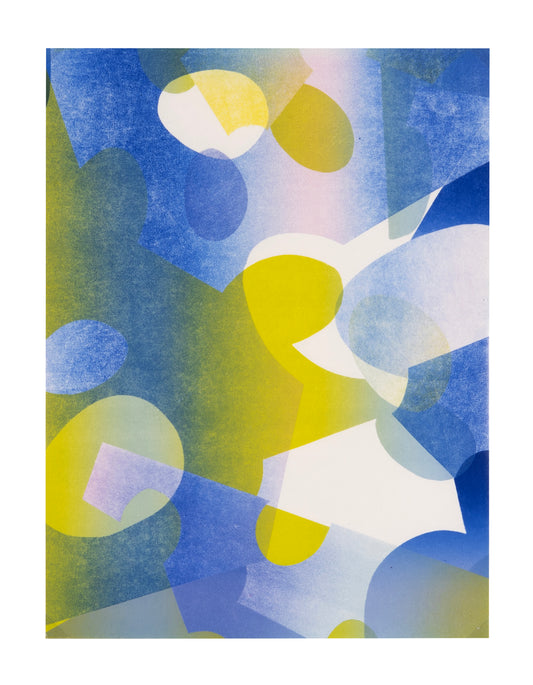 Karen Kar Yen Law, Egg Type No.13, 2024, monoprint, edition: 1/1, paper size: 12" × 9"