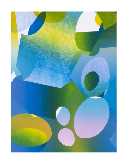 Egg Type No.21 is a monoprint by Karen Kar Yen Law, created in 2024. The work on paper measures 12 x 9 inches and is editioned 1 of 1.