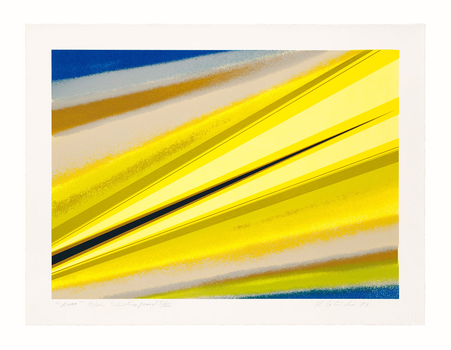 Rita Letendre, Asor, 1979, screenprint, edition: OS I/III, paper size: 18.25” x 24”