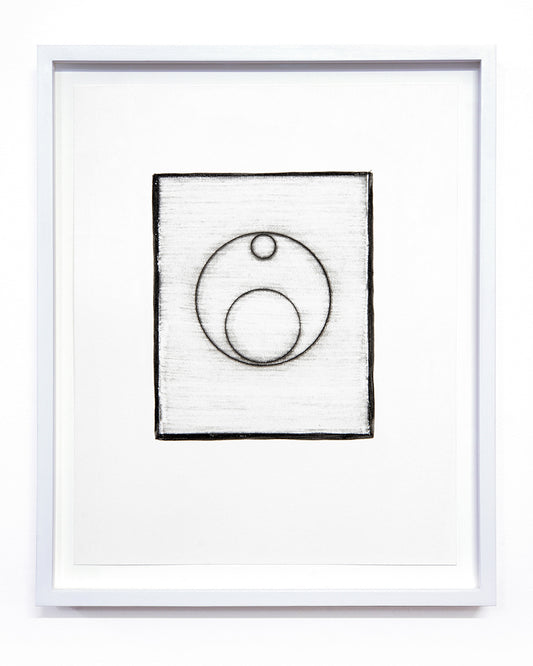 Isabel M. Martínez, Sun/Moon Drawing #15 (From Walking so Much in Circles, I Will End up Making a Sphere), 2023, sunlight/moonlight drawing with gum bichromate emulsion, edition: 1/1, paper size: 16 × 13 × 1.5 inches (framed)