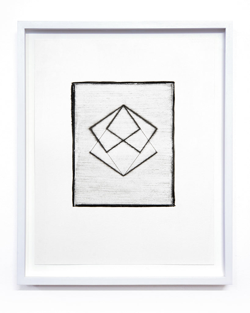 Isabel M. Martínez , Sun/Moon Drawing #24 (From Walking so Much in Circles, I Will End up Making a Sphere), 2023, sunlight/moonlight drawing with gum bichromate emulsion, edition: 1/1, paper size: 16 × 13 × 1.5 inches (framed)