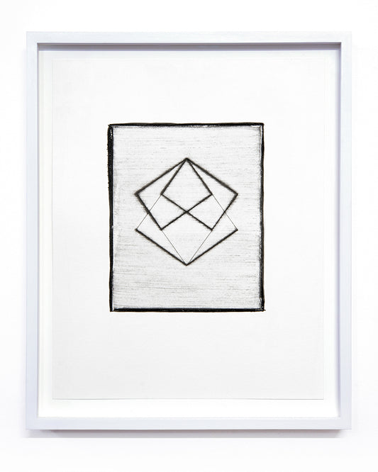 Isabel M. Martínez , Sun/Moon Drawing #24 (From Walking so Much in Circles, I Will End up Making a Sphere), 2023, sunlight/moonlight drawing with gum bichromate emulsion, edition: 1/1, paper size: 16 × 13 × 1.5 inches (framed)