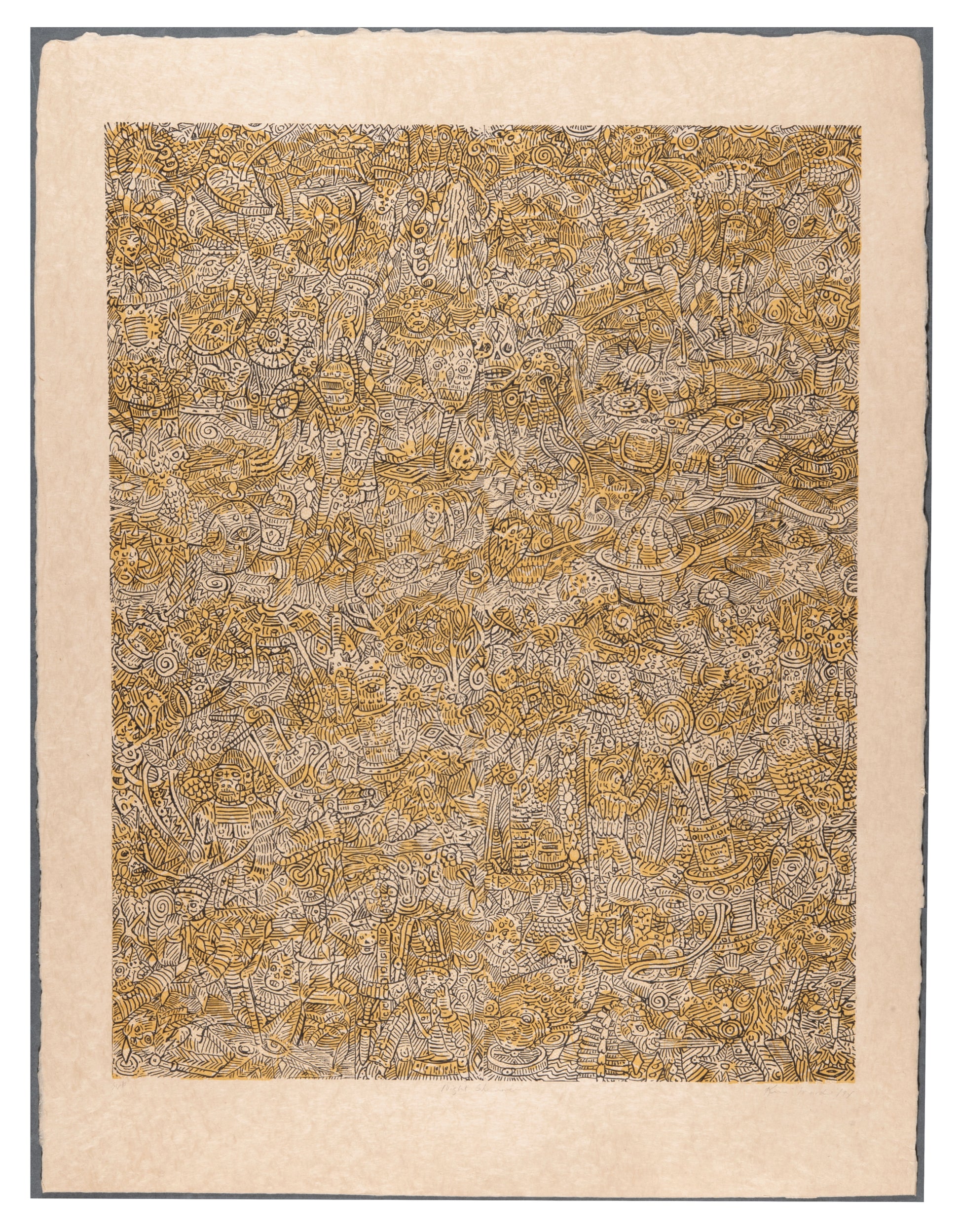 Kim Moodie, Night Shimmer, 1994, lithograph, edition: A/P (Artist Proof), paper size: 26.25" x 20"