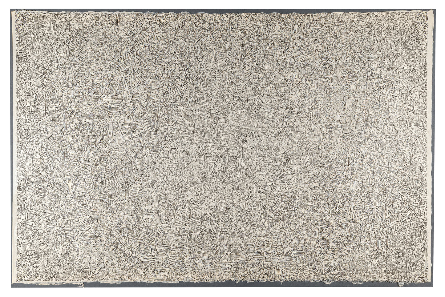 Kim Moodie, Arrival, 1994, lithograph, edition: 6/12, paper size: 25" x 39"