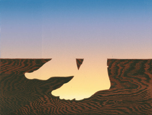 Khadijah Morley, Encounter (Vanish), linocut and woodcut