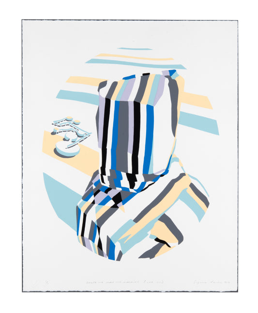 Suzanne Nacha, Earth - Man - Machine (Var VII), 2017, screenprint, edition: 1/1, paper size: 19" × 15".