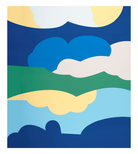 ‘The Wonderful Cat #4’ by Shogo Okada, 2015. Screenprint, edition of 4, 29 x 33 inches.