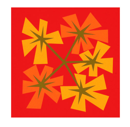 'Tomato' by Shogo Okada (2025). Screenprint, edition of 12, paper size 9 × 9 in.