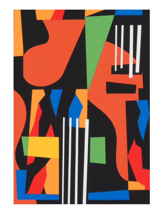 ‘Untitled (Bass)’ by Shogo Okada, 2022. Screenprint, edition of 9, 11.25 x 8 inches.