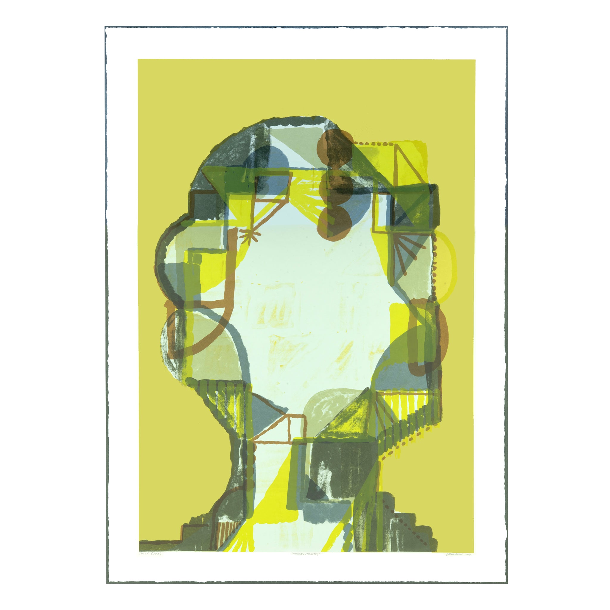 Philippe Blanchard, Variant Mask (2), screenprint, 2/4 V/E (F/P 2), 38