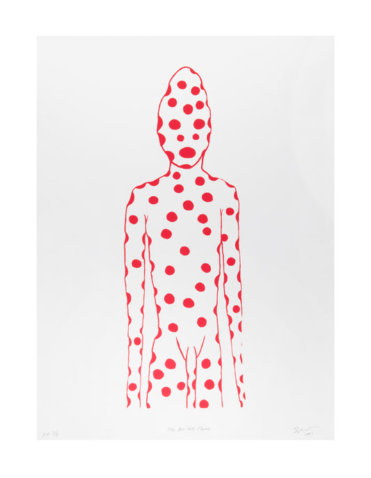 Ed Pien, The Red-Dot Clown, 2001, screenprint, edition 3/3, paper: 30" x 22"