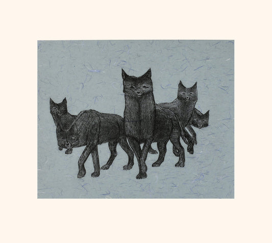 Johnny Pootoogook - Wolf Pack