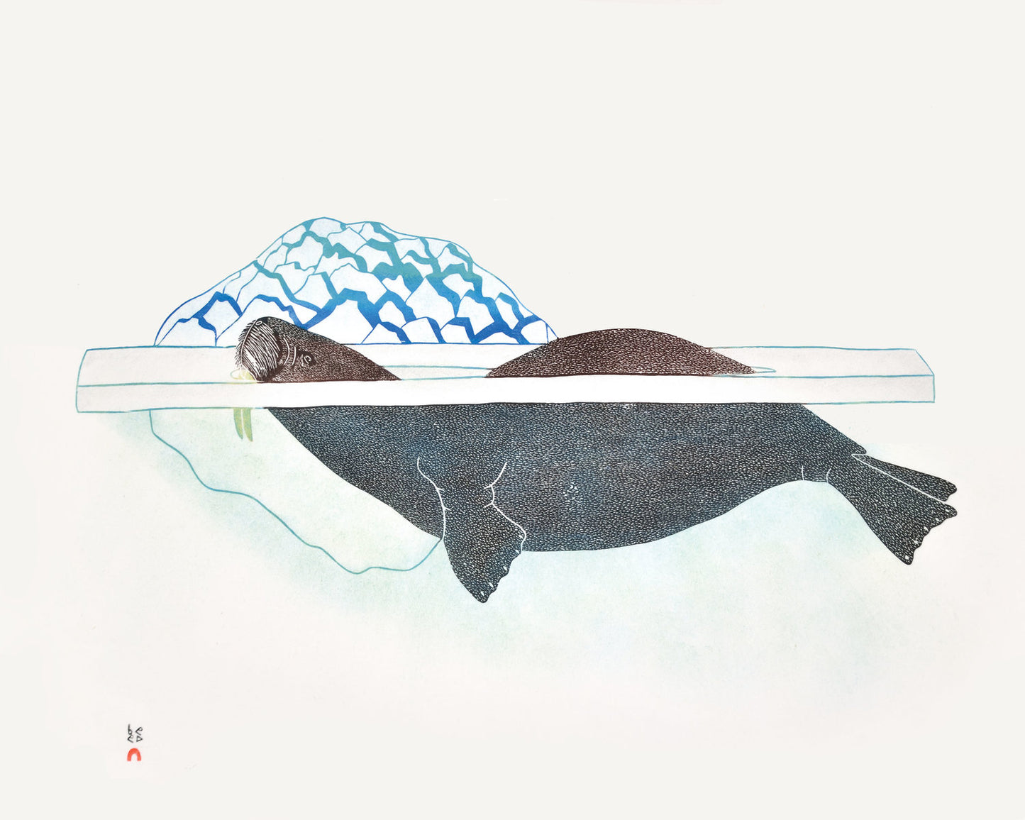 Kananginak Pootoogook - Walrus in Pressure Ice