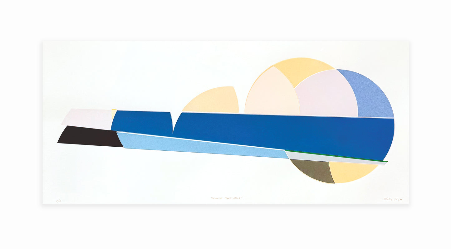 Walter Procska, General Stone Tiger, 2026, screenprint, edition of 10, 18.5" x 40"