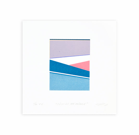 Walter Procska, pink in the middle, 2025, screenprint, 4/6 V/E (varied edition), paper size: 7" x 7"