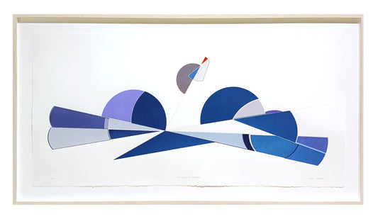 Walter Procska, The Jewel in the Robe, 2020, screenprint, edition: 2/10, paper size: 19.5" x 40", frame size: 24.5" x 44.75"
