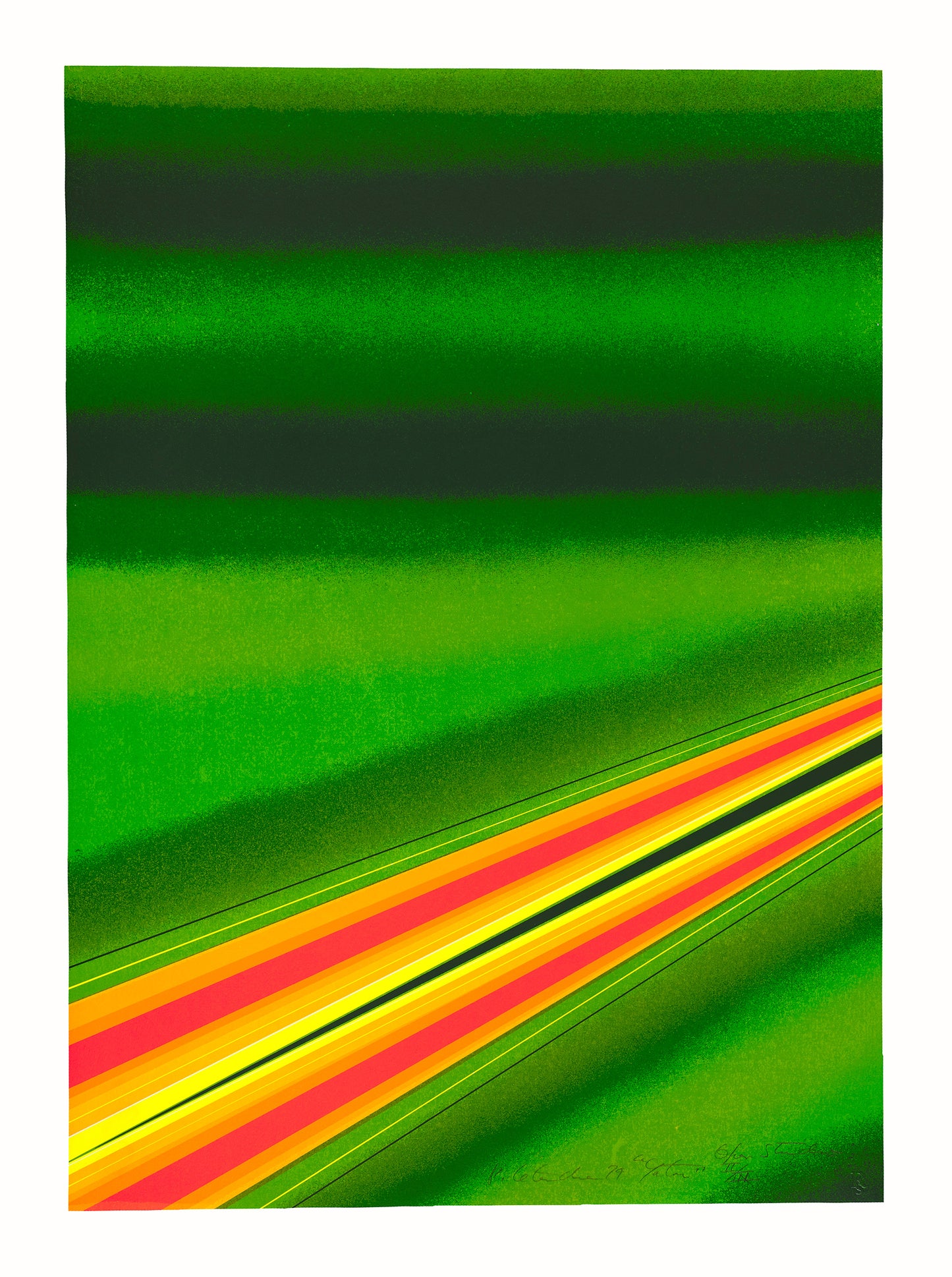 Rita Letendre, Yatar, 1979, screenprint, edition: Open Studio I/III, paper size: 27.75” x 19.75”