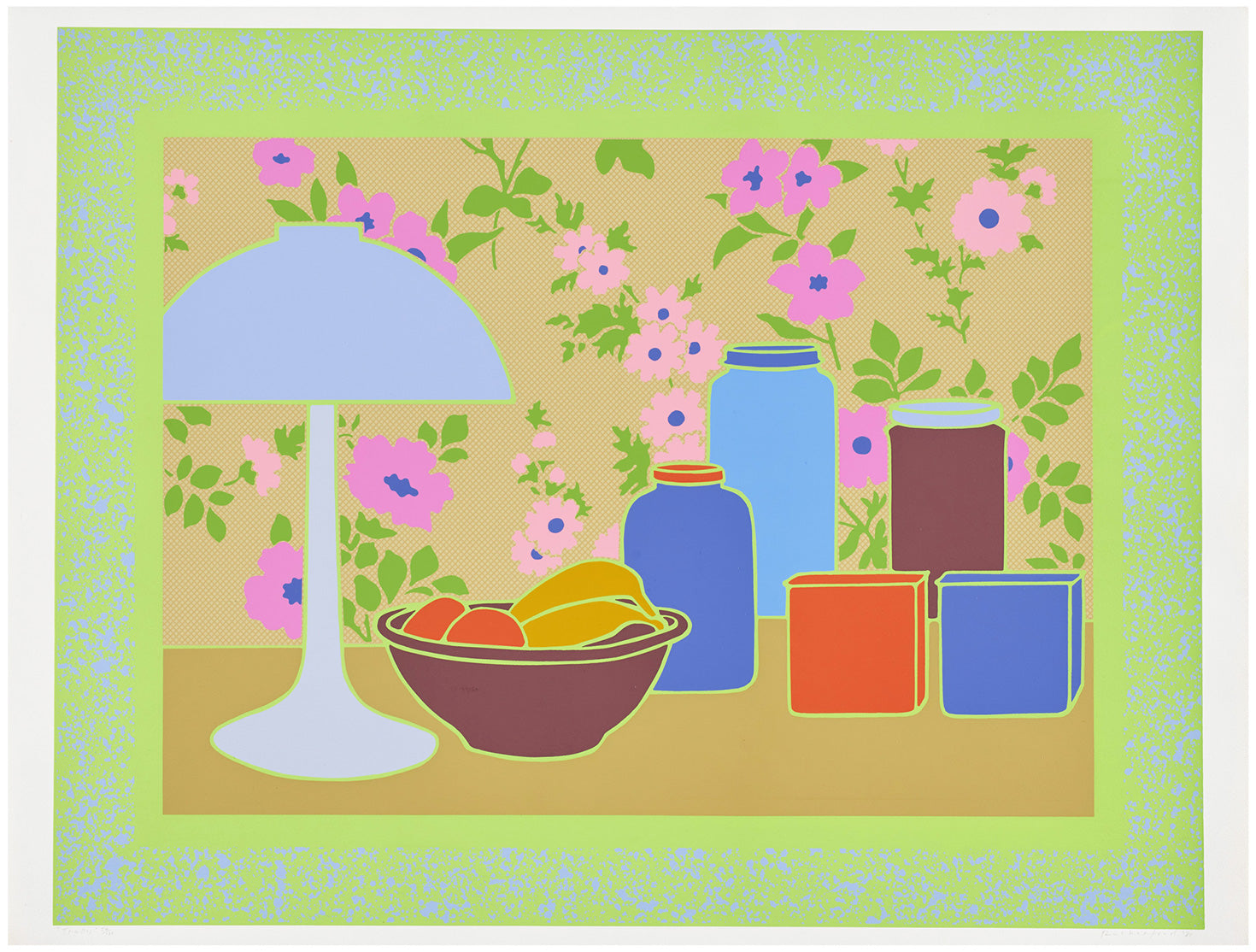 Erica Rutherford, Trellis, 1980, screenprint, edition: 100, paper size: 22