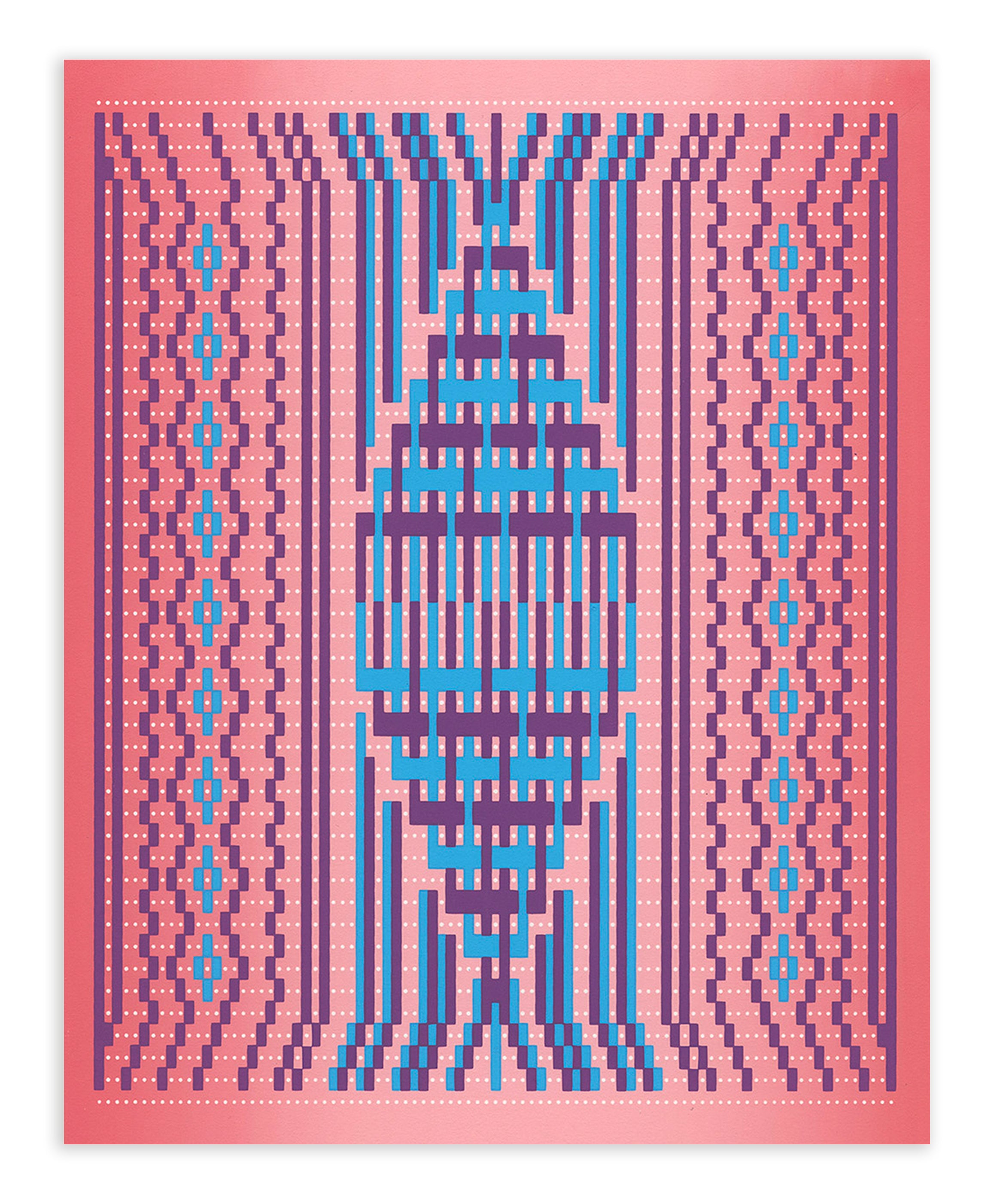 Shaheer Zazai, OSPS_MF-V2/2022, 2022, screenprint, edition of 32, paper size: 10