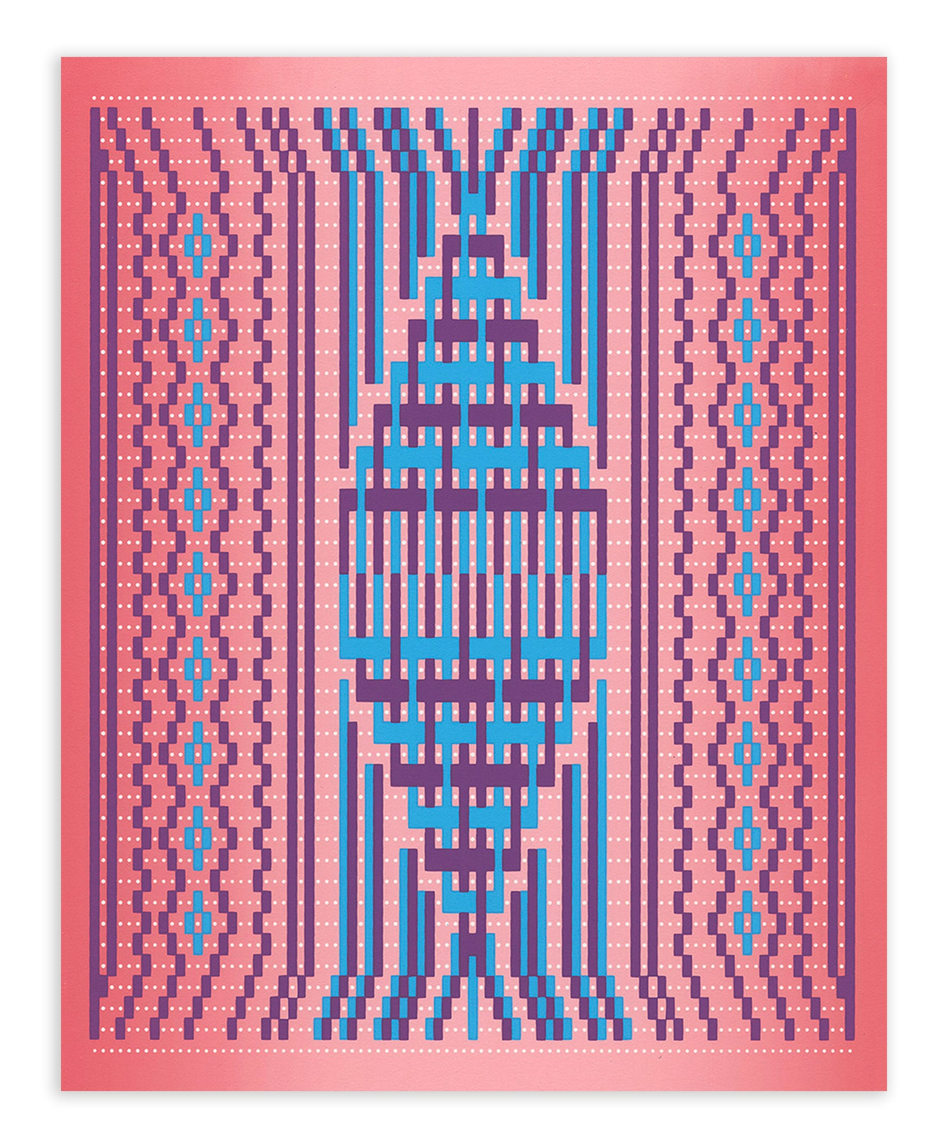 Shaheer Zazai, OSPS_MF-V2/2022, 2022, screenprint, edition of 32, paper size: 10" x 8"