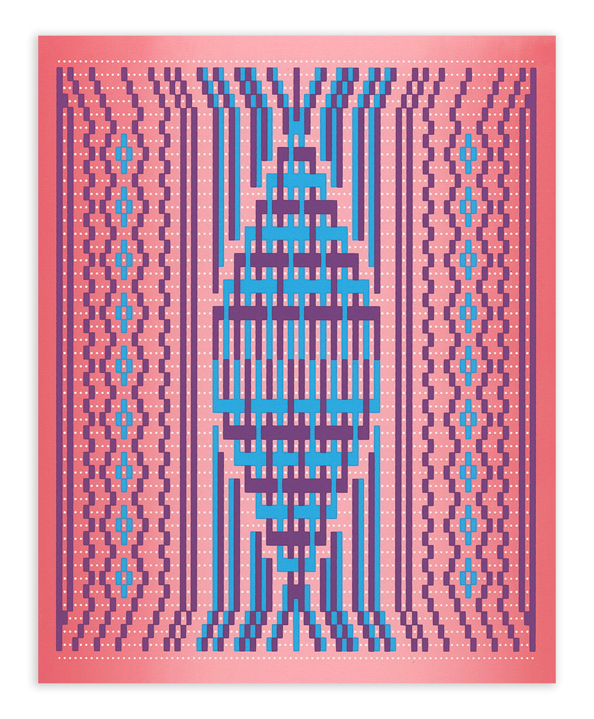 Shaheer Zazai, OSPS_MF-V2/2022, 2022, screenprint, edition of 32, paper size: 10