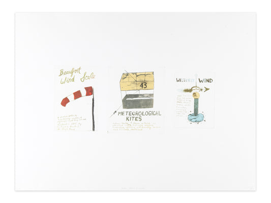 Tara Cooper, Weather Studies I (Wind), 2013, photo-polymer etching, edition: F/P (Fundraising Proof) 1/6 VE, paper size: 22" x 30"