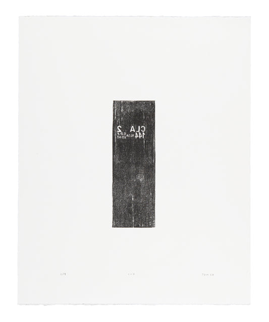 Tom Lecuyer, 2 x 4, 2024, woodcut, edition: 2/4, size: 22" × 18".