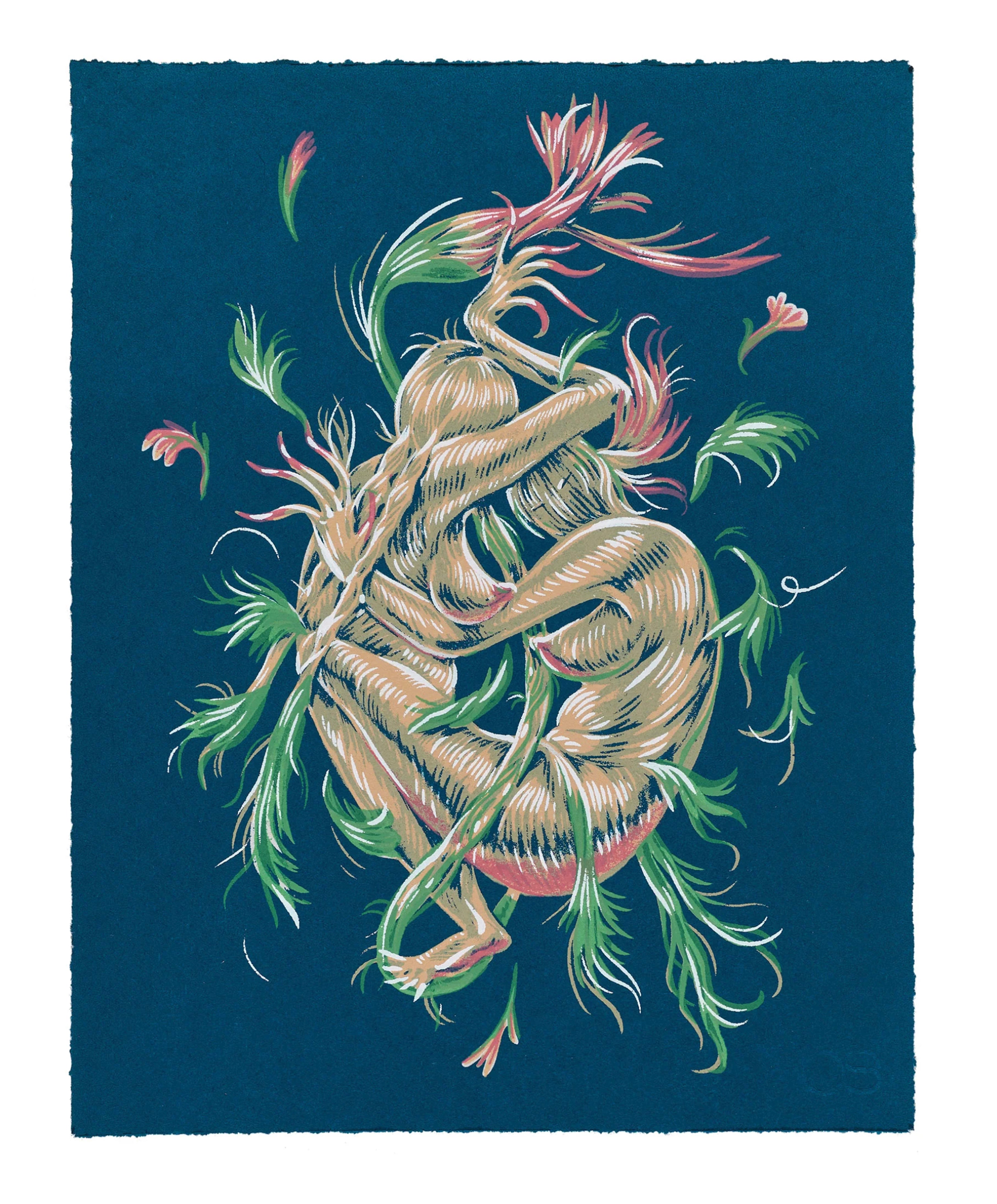 Winnie Truong, some help from a friend, 2020 screenprint, edition of 83, 10