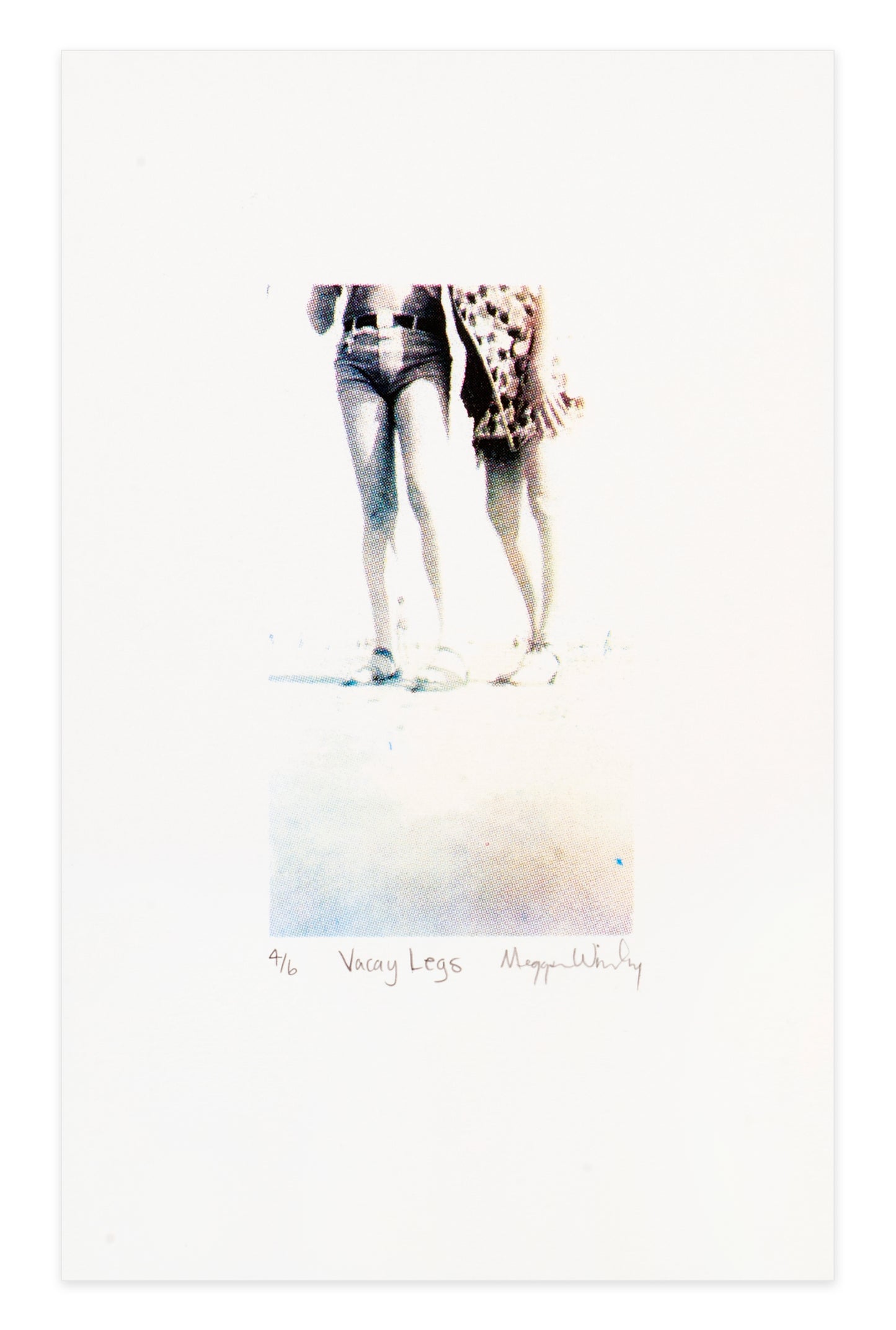 Meggan Winsley, Vacay Legs, 2022, screenprint, edition: 6, paper size: 11" x 7.5"