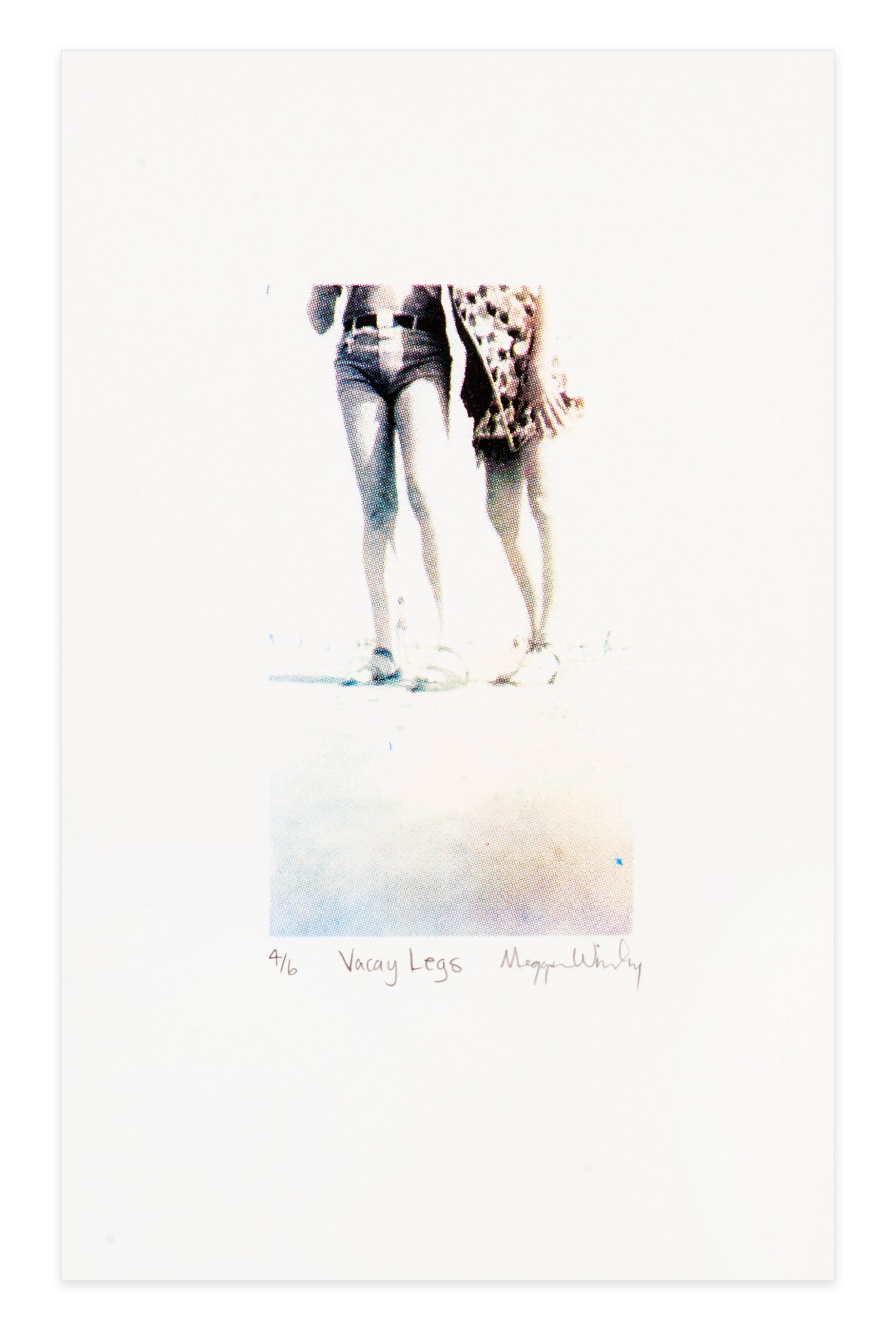 Meggan Winsley, Vacay Legs, 2022, screenprint, edition: 6, paper size: 11" x 7.5"