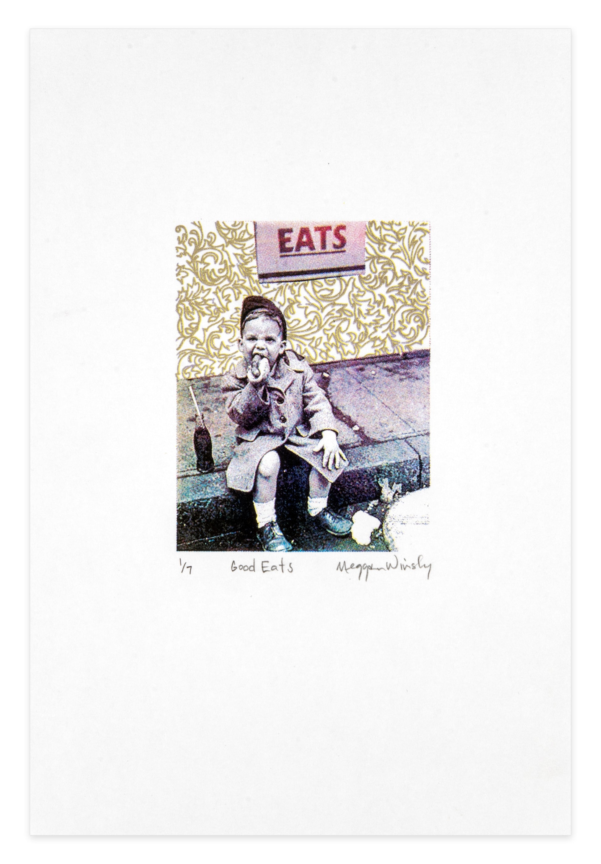 Meggan Winsley, Good Eats, screenprint, edition: A/P (Artist Proof), paper size: 11" x 7.5"