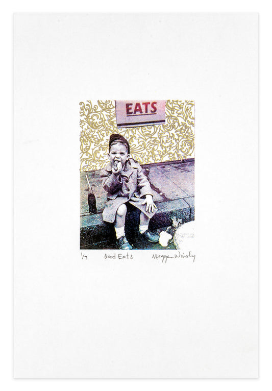 Meggan Winsley, Good Eats, screenprint, edition: A/P (Artist Proof), paper size: 11" x 7.5"
