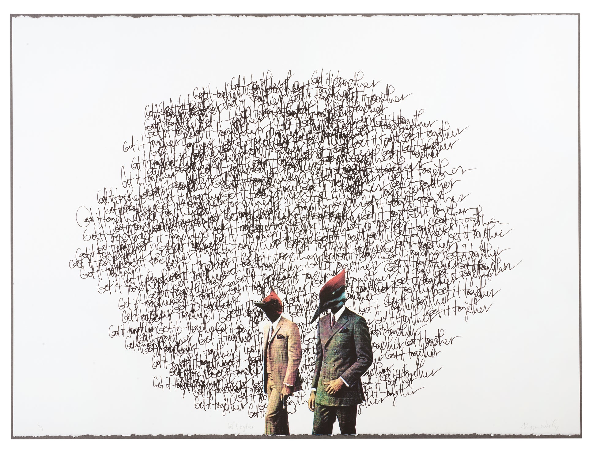 Meggan Winsley, Get it Together, 2018, screenprint, edition: 5/9, paper size: 30" x 22"