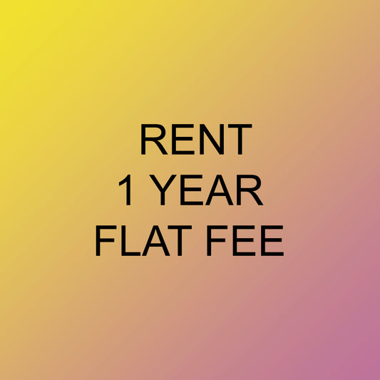Rent - 1 Year Flat Fee