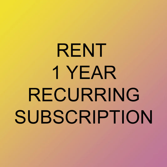 Rent - 1 Year Subscription (monthly charge)