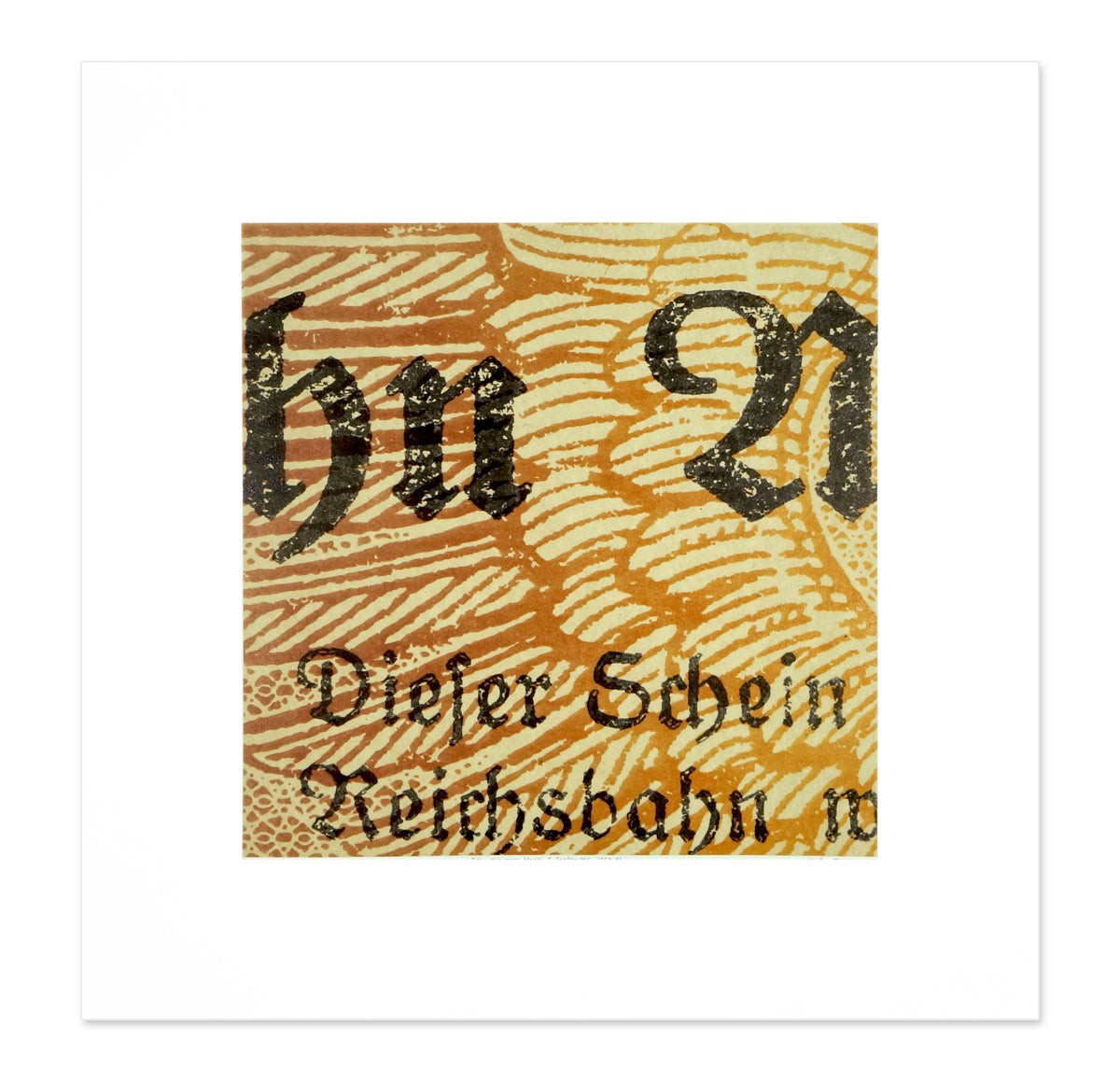 Heather J. A. Thomson, Zehn Millionen Mark 2 September 1923.01, 2018, photo-lithograph with chine-collé, FP, 15