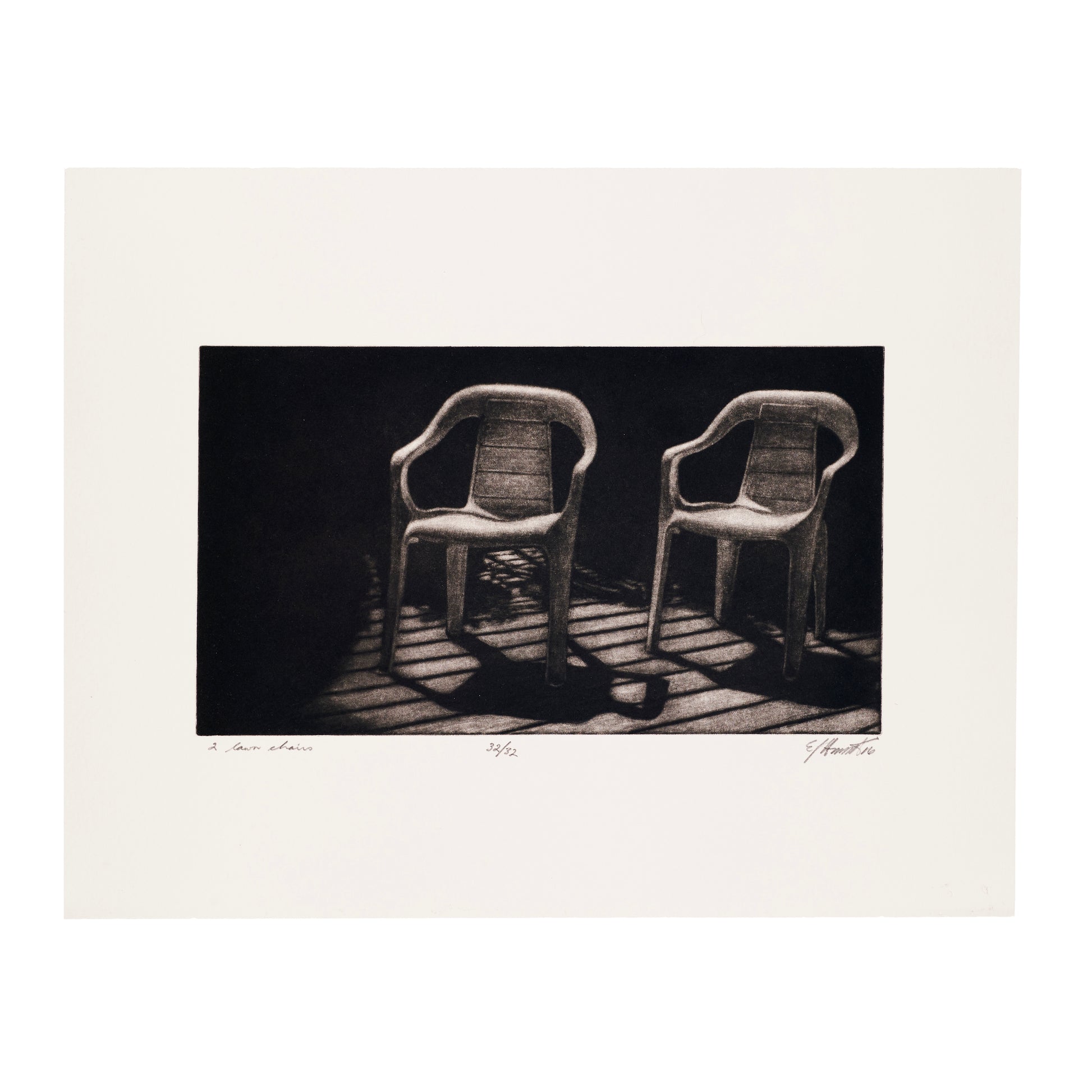 FUTURE PROOF 2023 Lot 43: E.J. (Ted) Howorth - 2 lawn chairs
