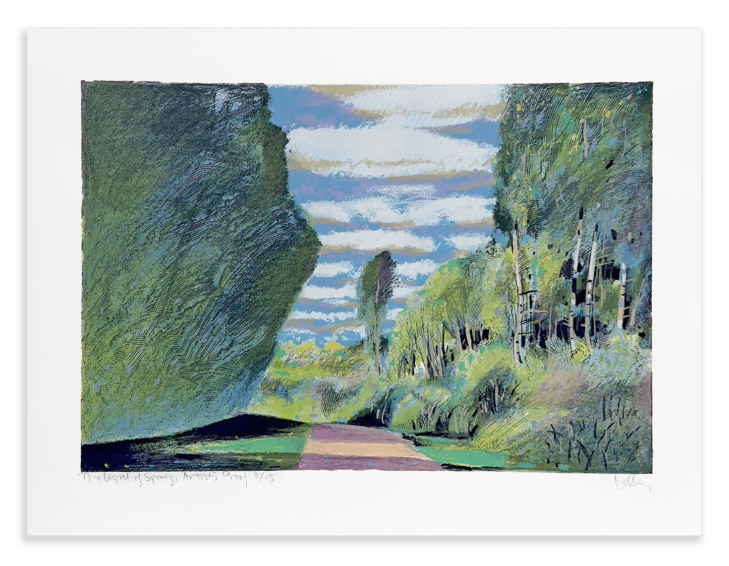 Brian Kelley, Light of Spring, screenprint