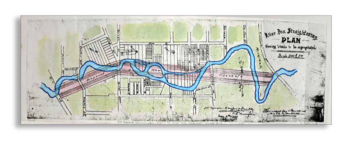Liz Menard - 1888 Pre-Channelization Map of the Don River II (Reduced) Series 725, Toronto Archives