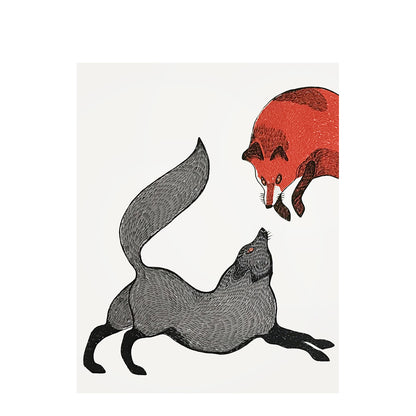 Quvianaqtuk Pudlat - Playful Foxes II