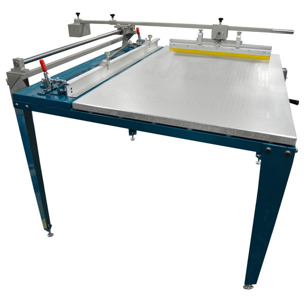 EQUIP: Screenprinting table 25”x38” w/ squeegee arm